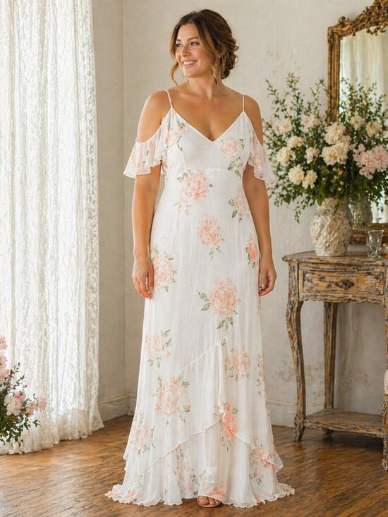 Lulus Dresses & Skirts - Lulus Womens Take You There Floral Maxi Dress L Wedding Guest Romantic Feminine
